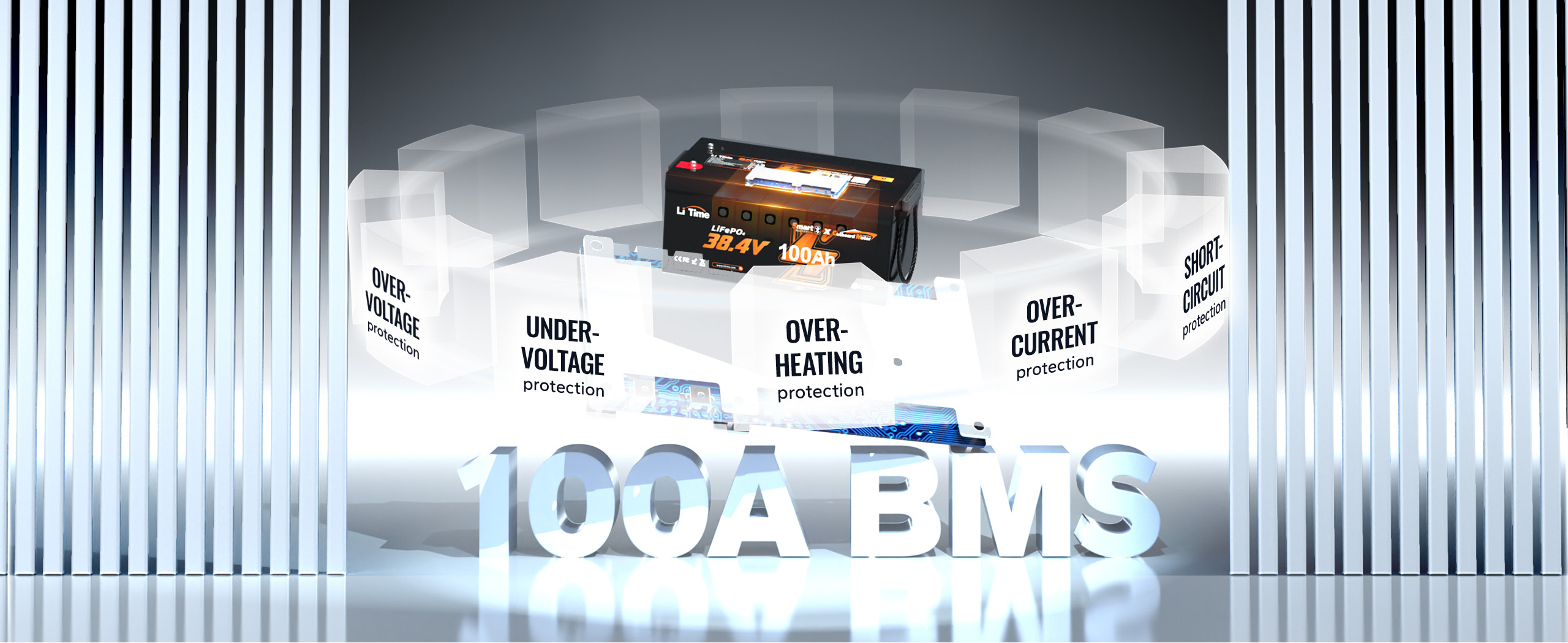 LiTime lithium marine battery with 100A BMS