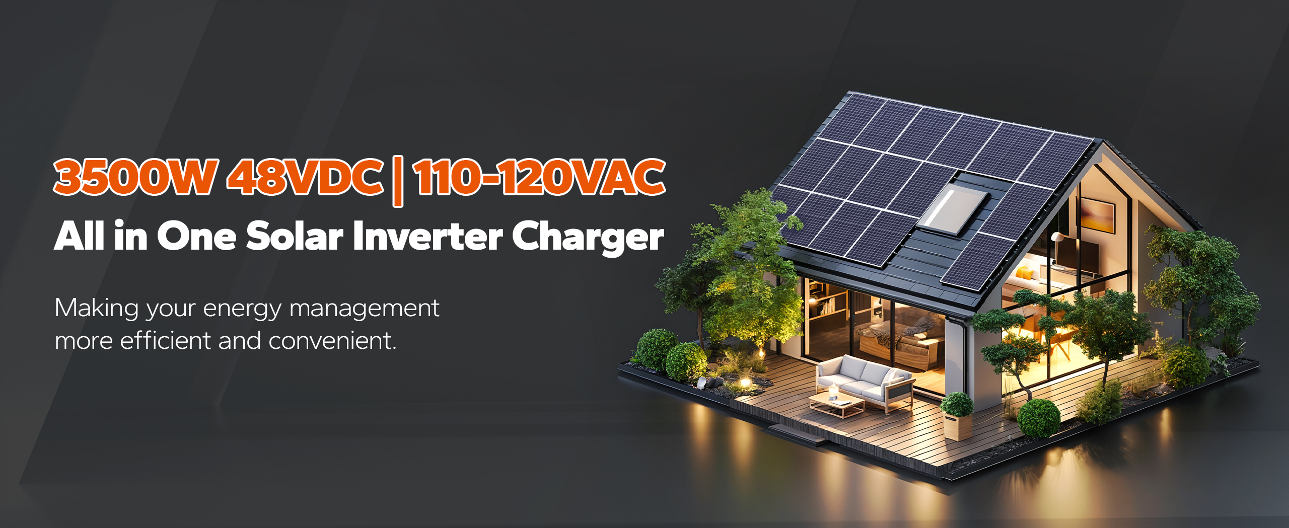 LiTime 48V 3500 watt all in one solar inverter charger for home