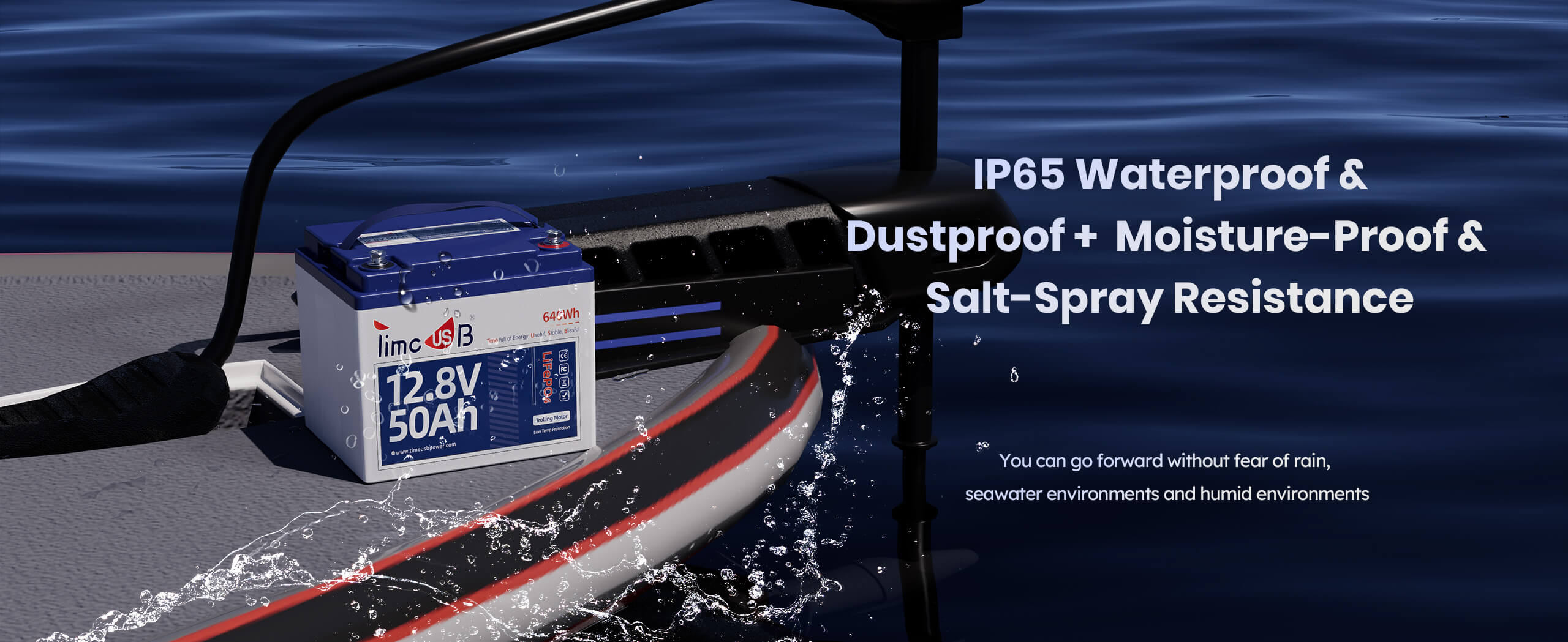 IP65 Waterproof for Trolling Motor