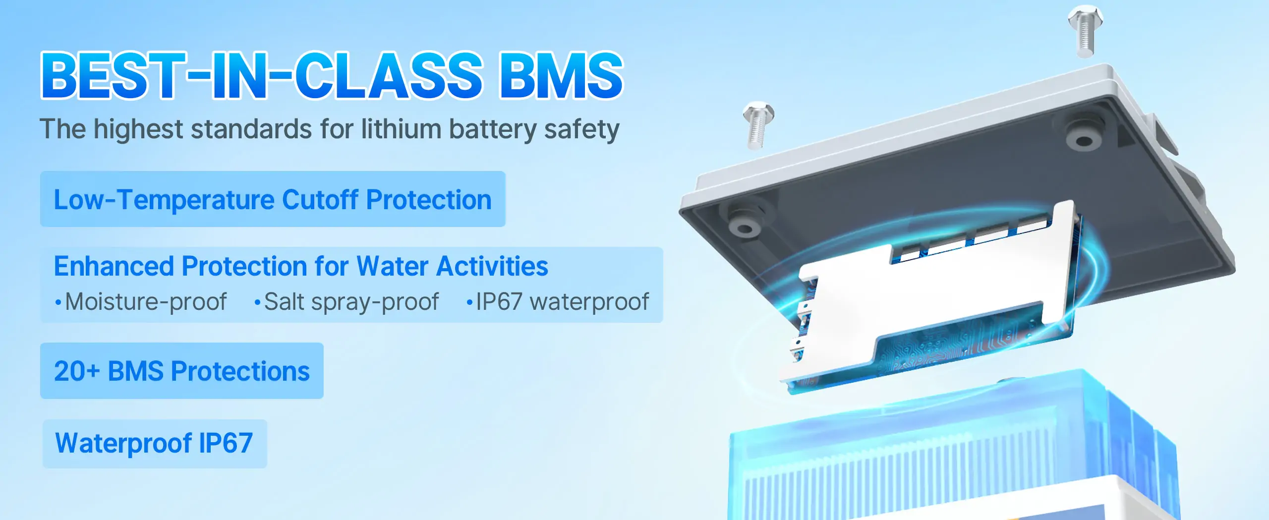 12V 20Ah lithium ion marine cranking battery