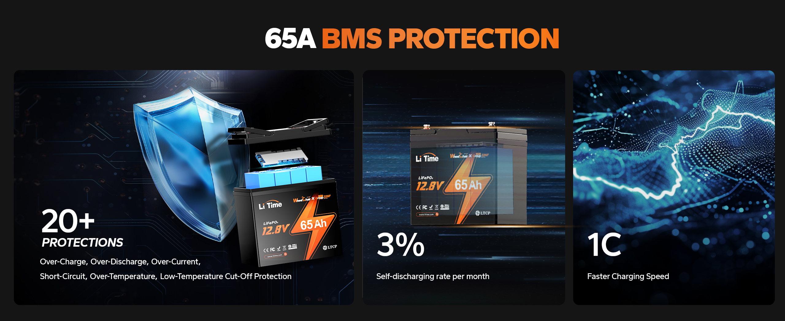 65A BMS Protection