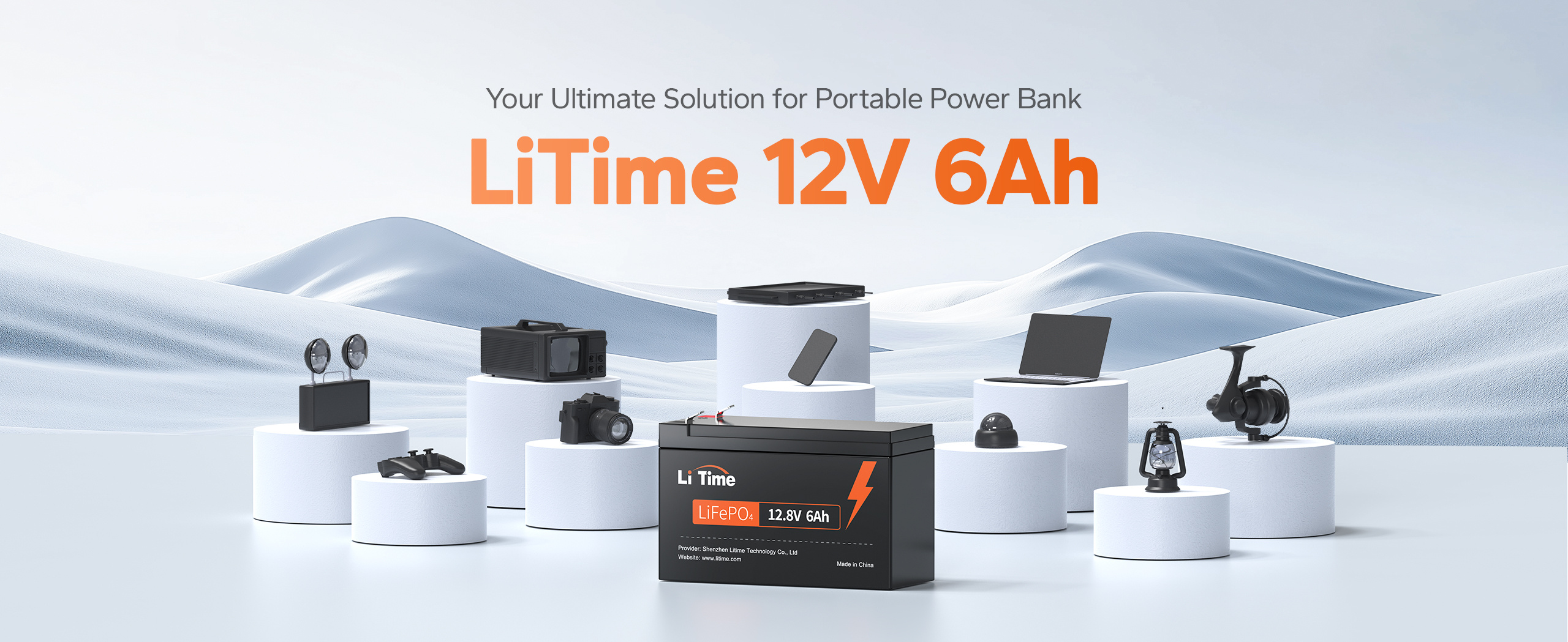 LiTime 12v 6ah battery for lightweight