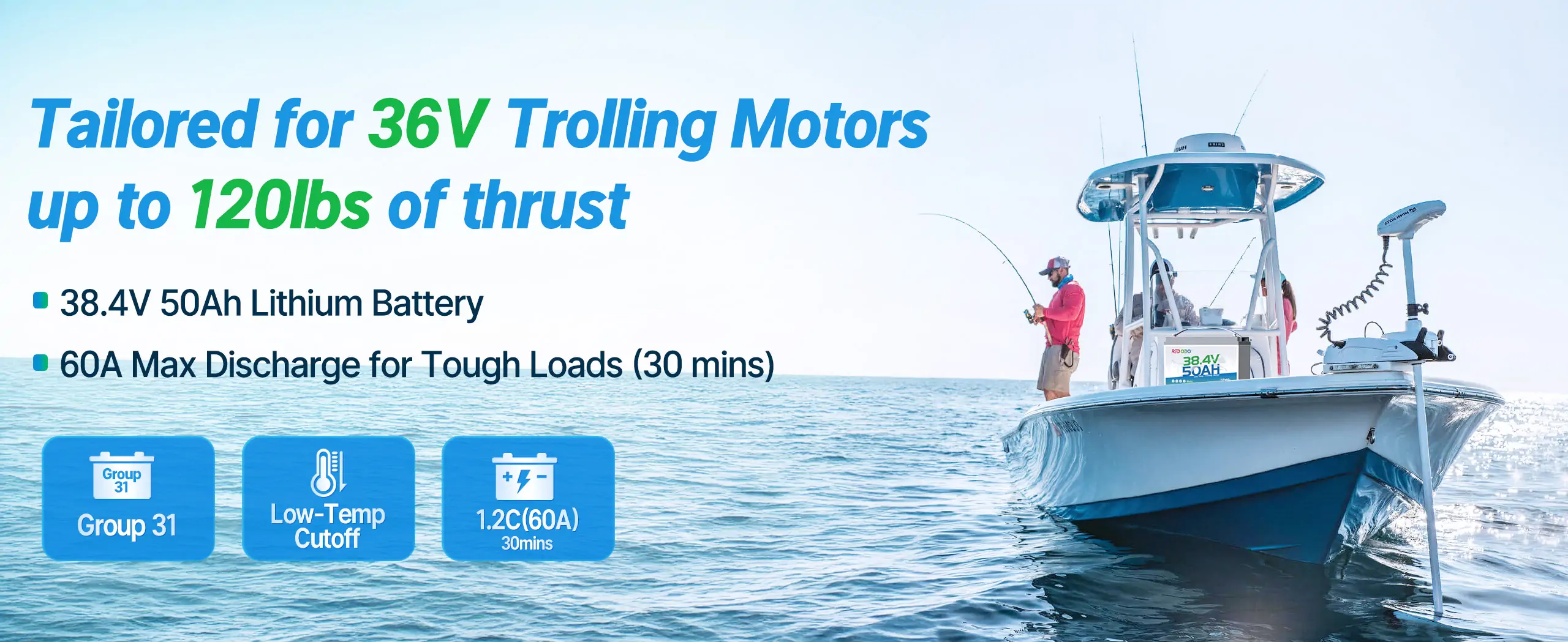 36v lithium trolling motor battery