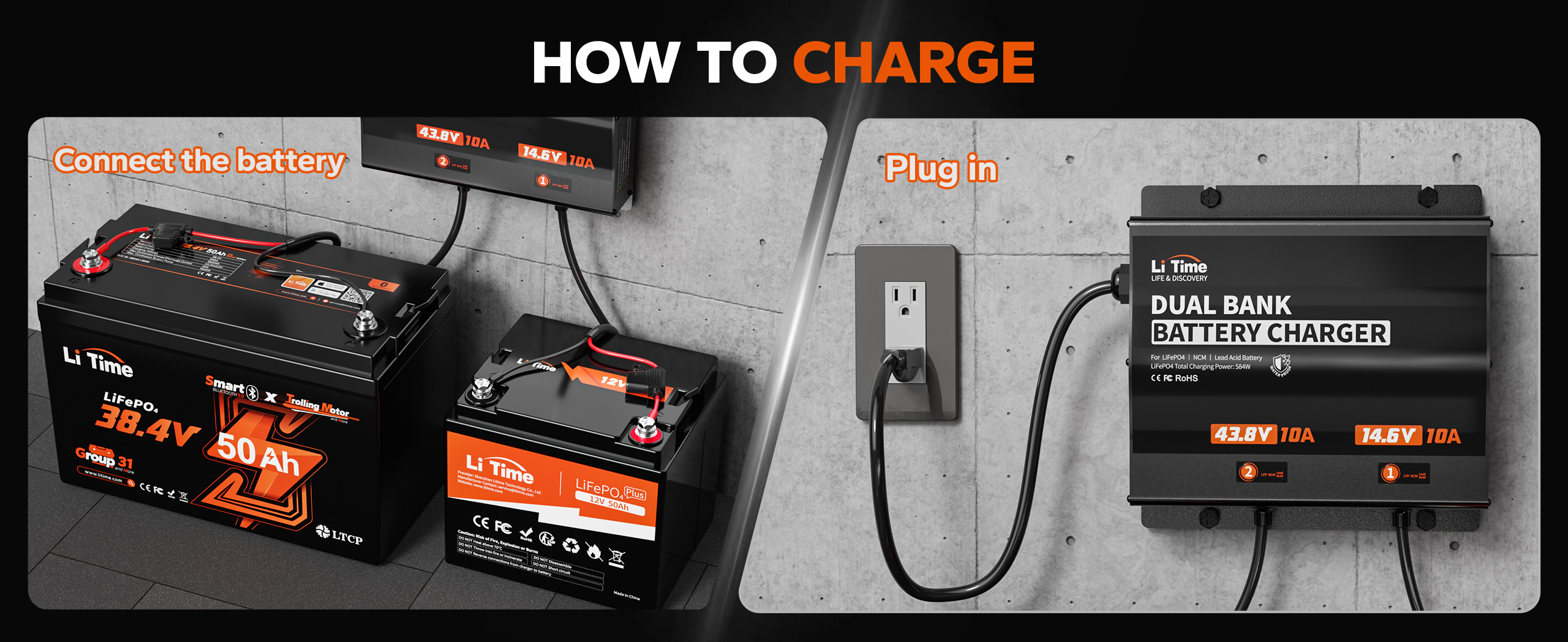 charge marine batteries with 2 bank battery charger