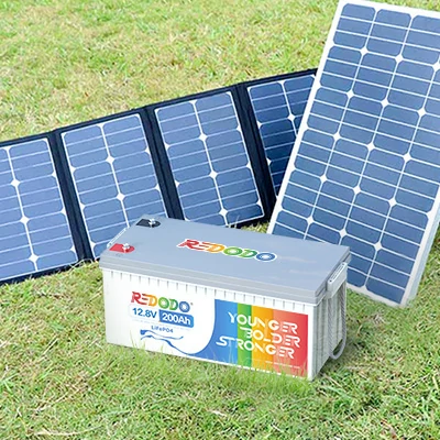 redodo bateria lifepo4 12v 200ah placa solar