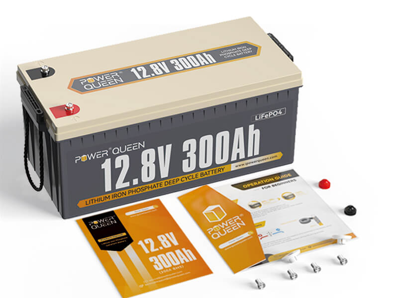 Power Queen 12V 300Ah Deep Cycle Lithium Battery packages