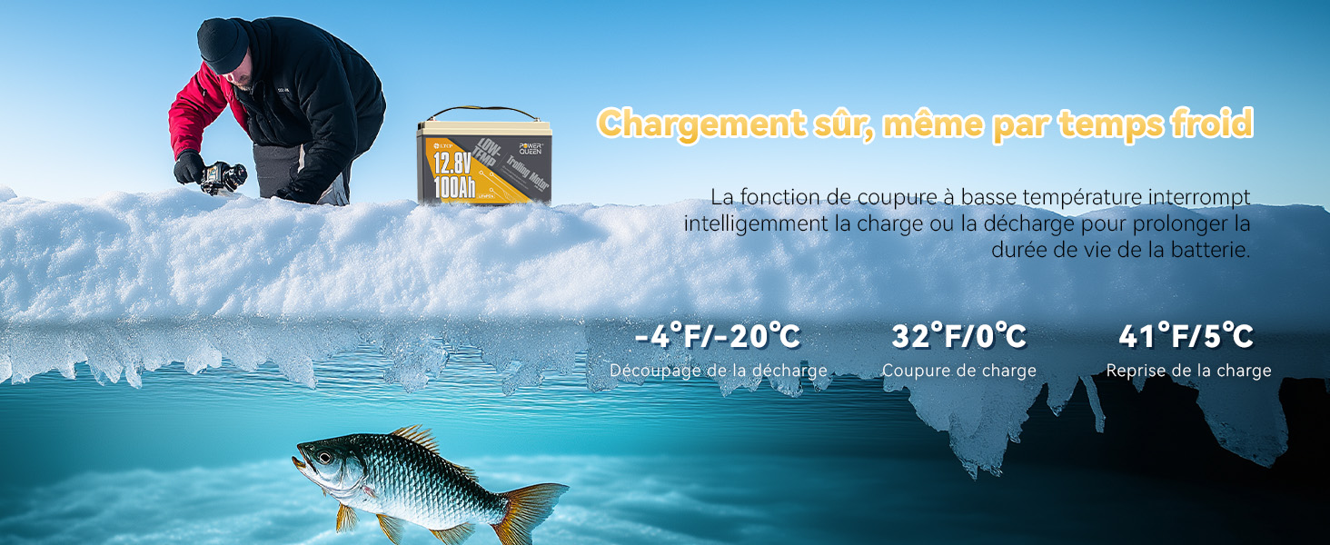 Conçue pour l'Environnement Extrême, Batterie Lithium 12V 100Ah