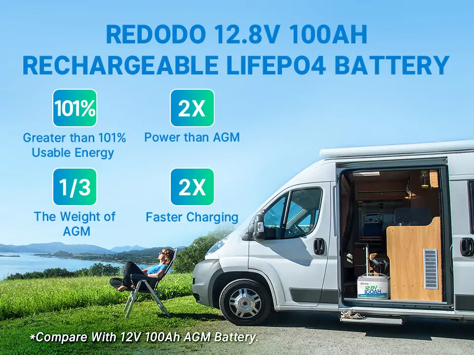 12V 100Ah LiFePO4 battery for RV