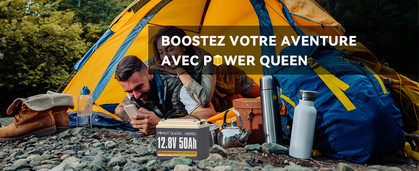 Pour Camping et RV, Batterie LiFePO4 12V 50Ah