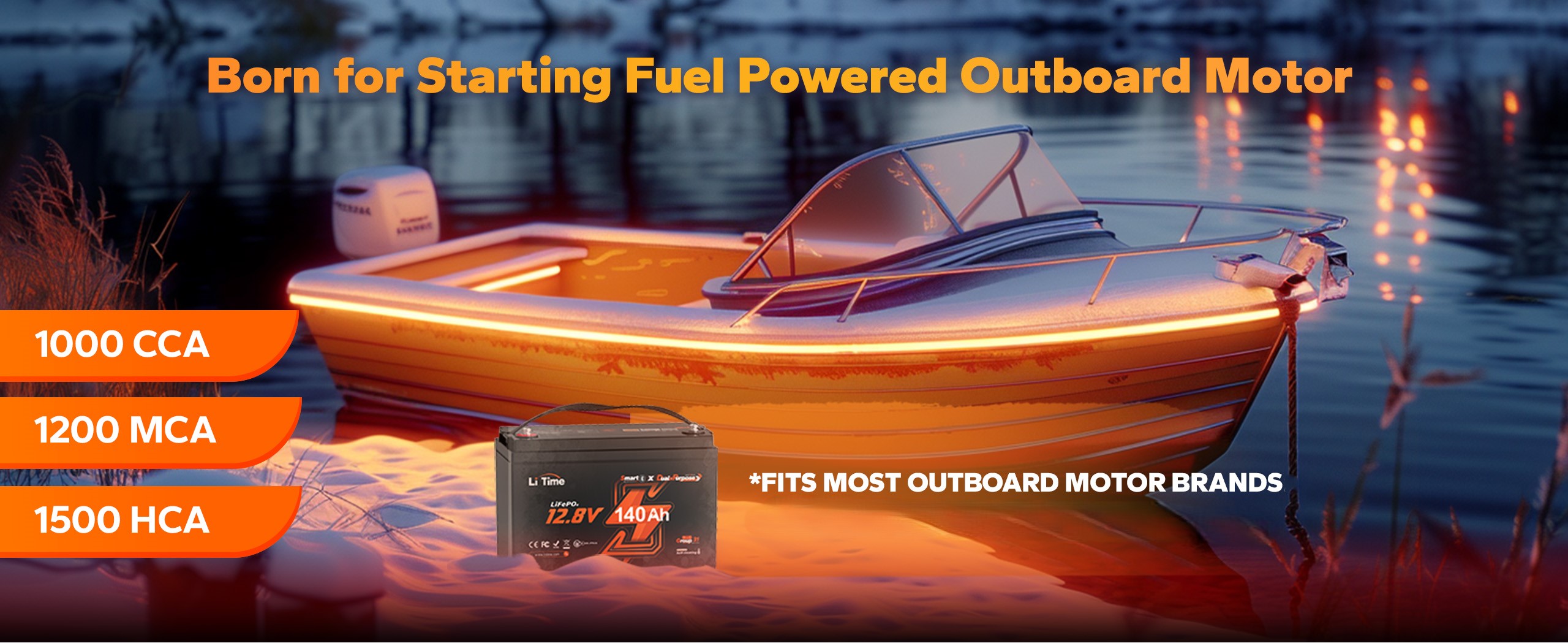 best marine starting battery for outboard motors up to 225hp