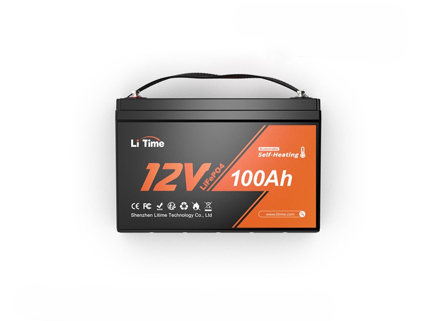 LiTime 12V 100Ah self-heating battery