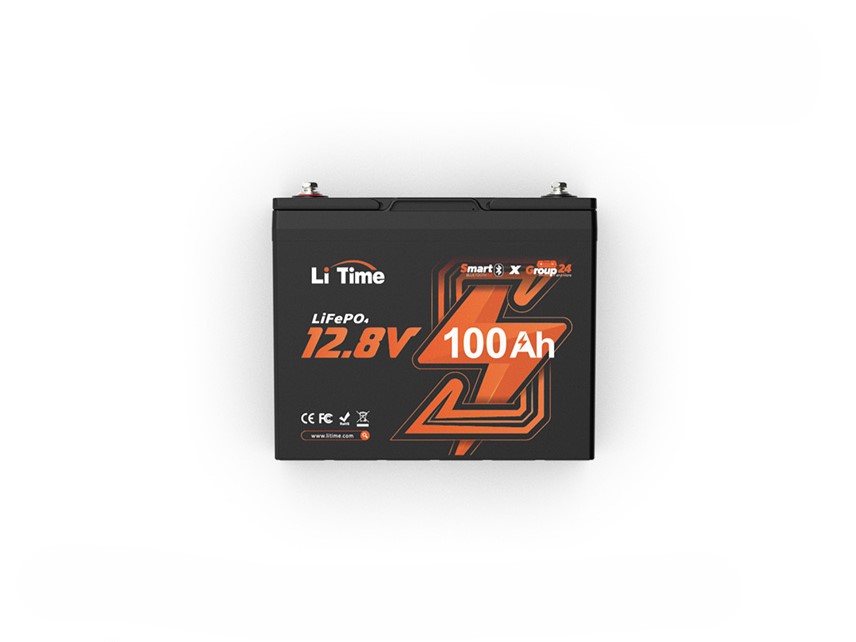 LiTime 12V 100Ah group 24 bluetooth battery