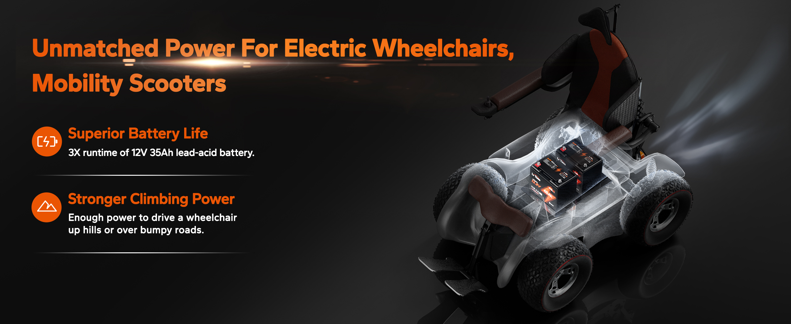 connect lithium wheelchair battery in series and parallel