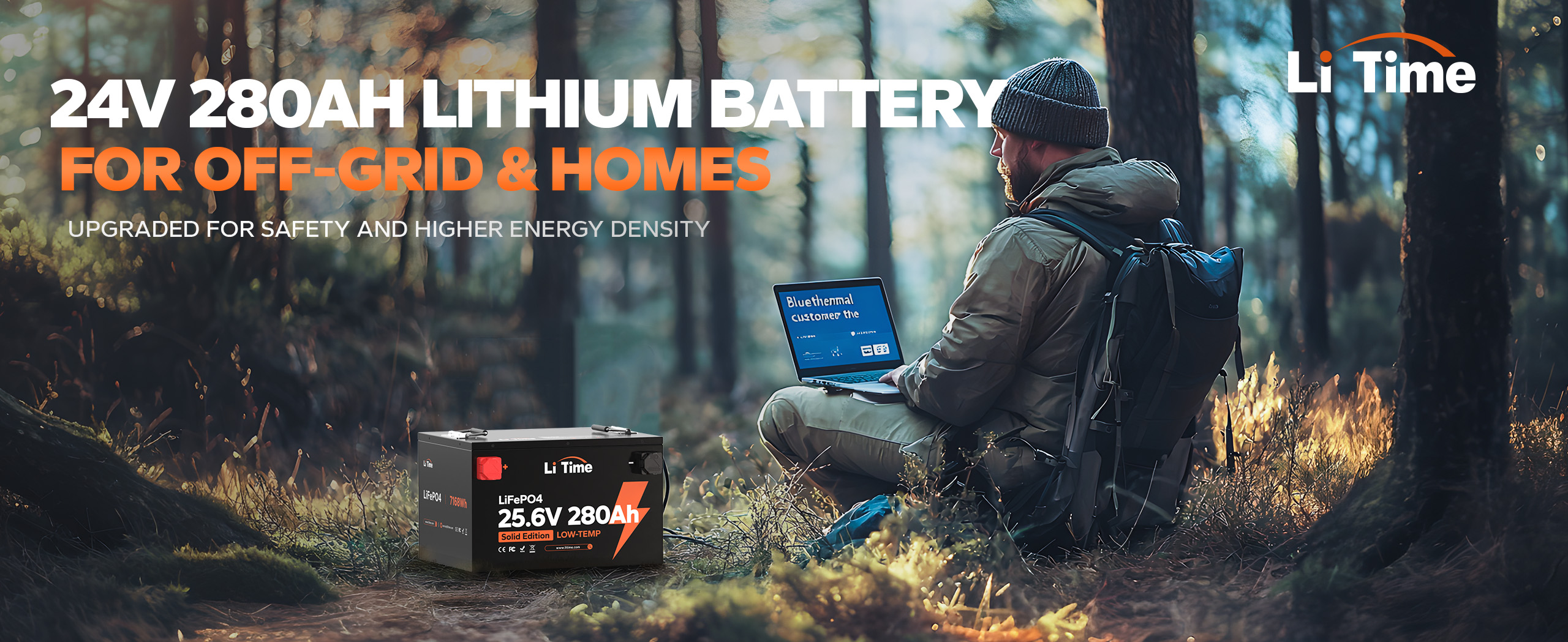 LiTime 24V 280Ah battery with low-temp. protection