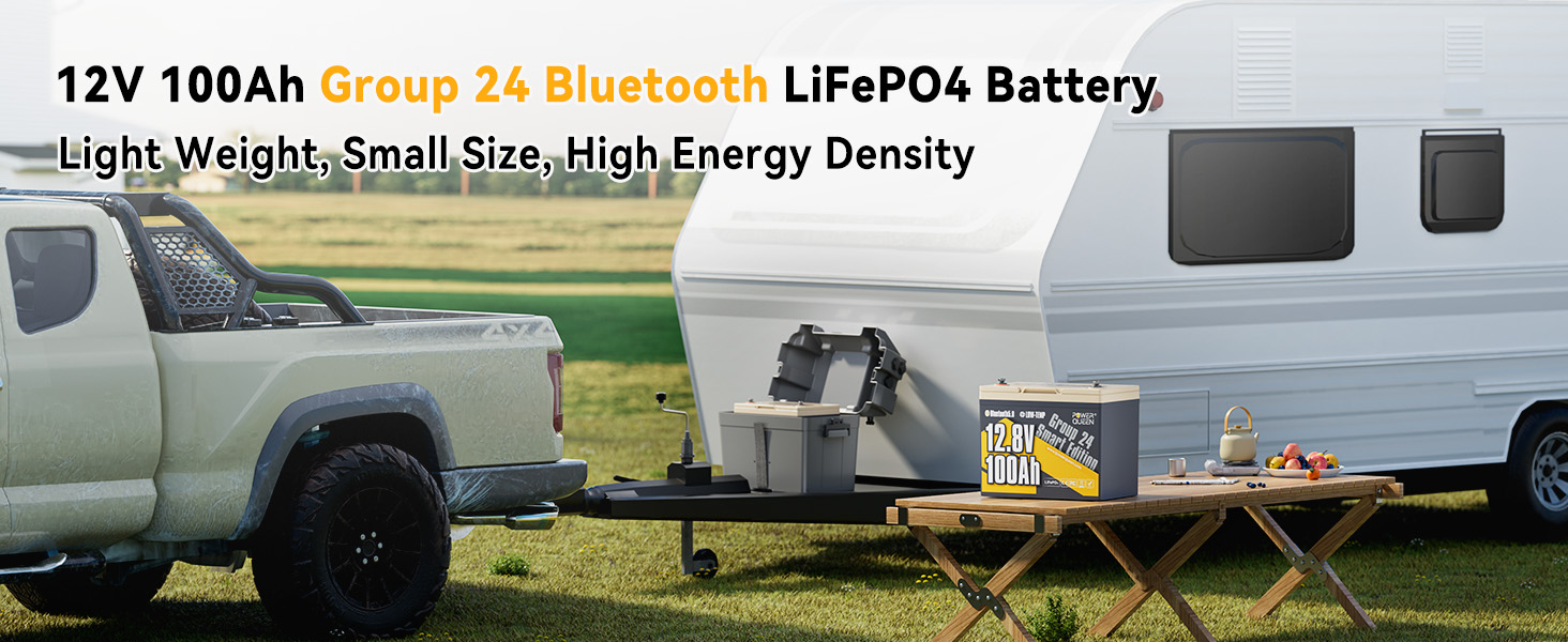 all-in-one battery solution 12.8V 100Ah G24 BT battery