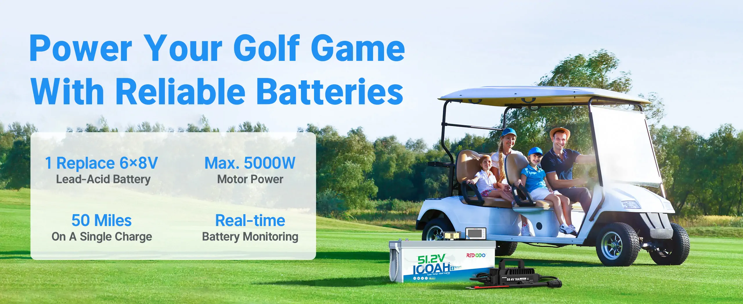 48v golf cart lithium battery conversion kit