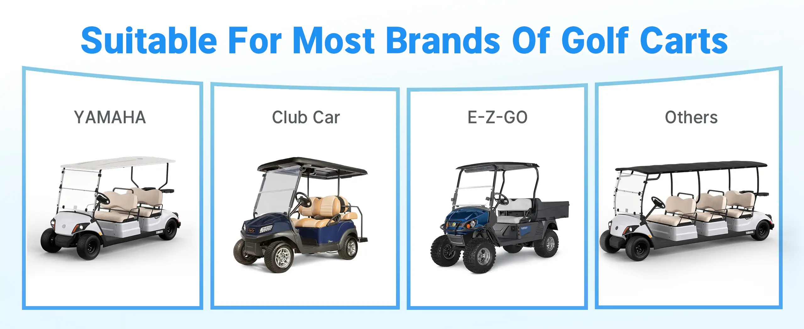 Redodo 48v golf cart lithium battery conversion kit for most golf cart brands