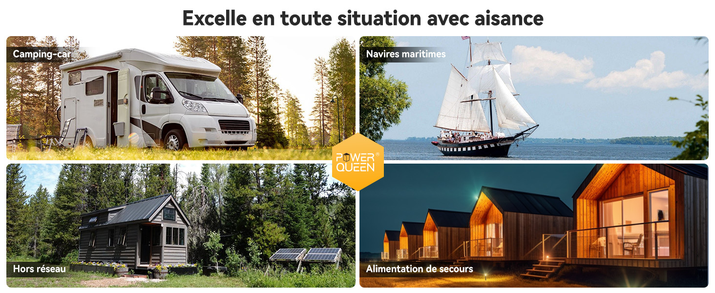 Conçu pour Caravane et Bateau, Batterie Lithium 12V 200Ah Plus