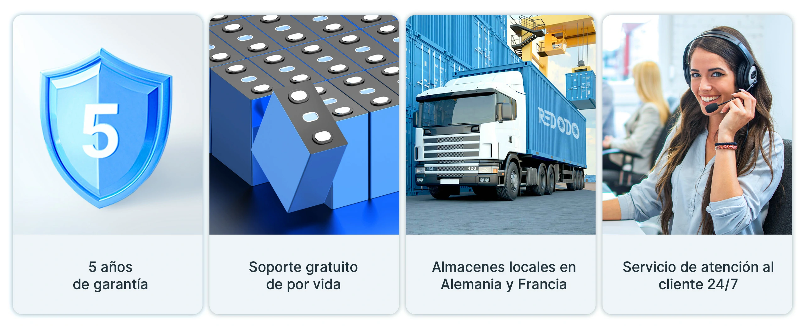 Redodo Batería de Litio 12V 280Ah Temperatura Baja - Servicios y Garantías Satisfactorios