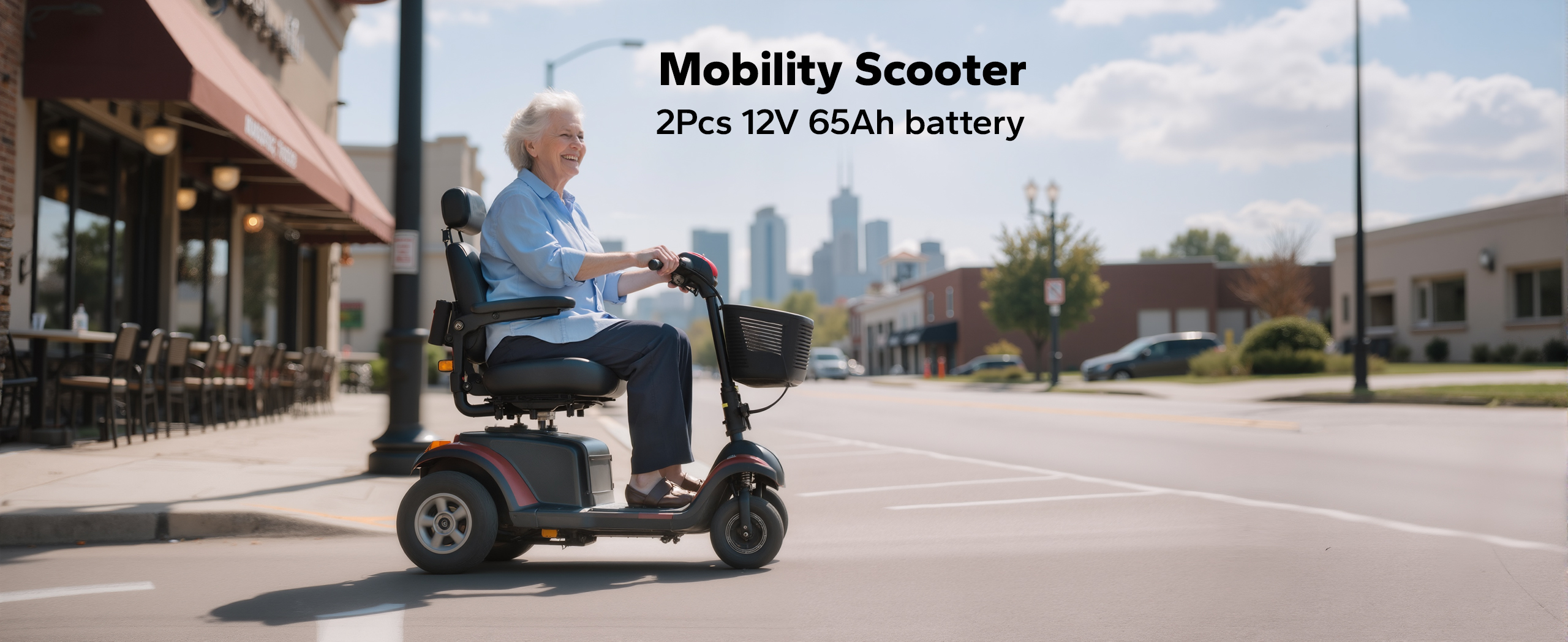 mobility scooter application of litime 12v 65ah lifepo4 battery