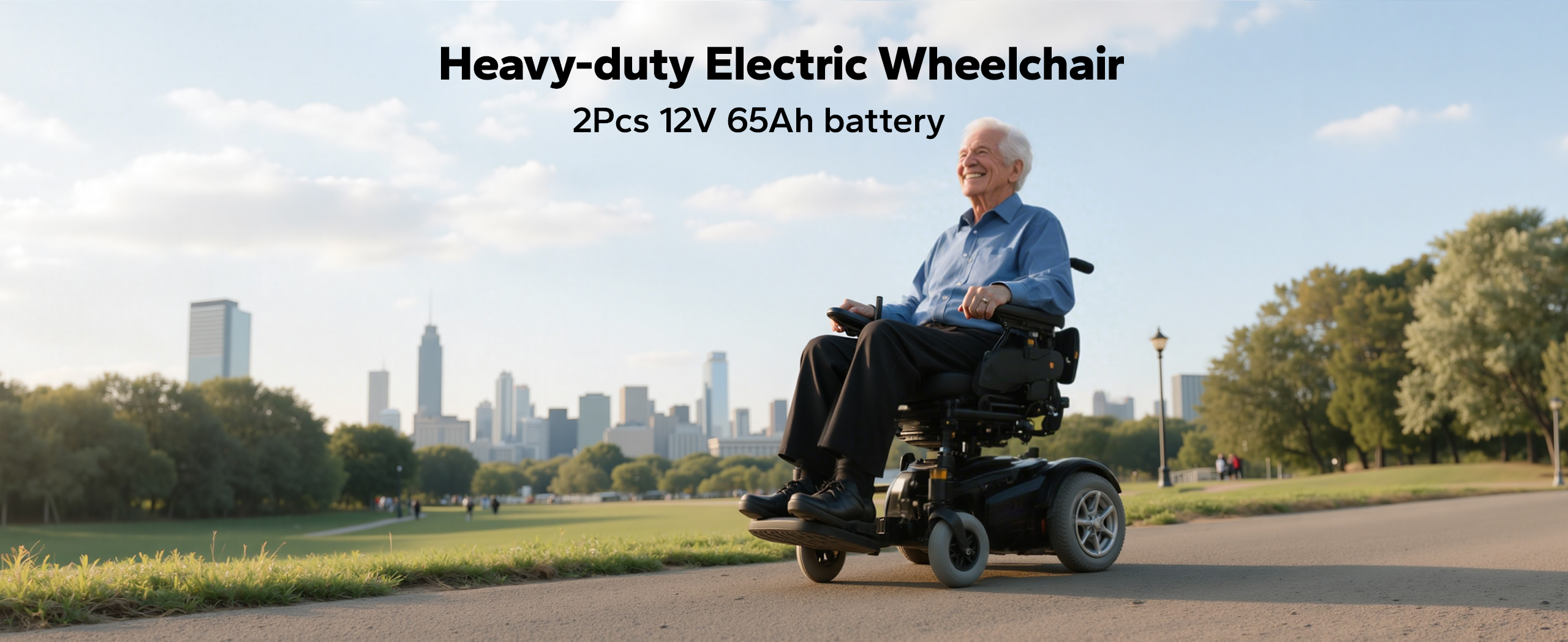 heavy-duty electric wheelchair application of litime 12v 65ah lithium battery
