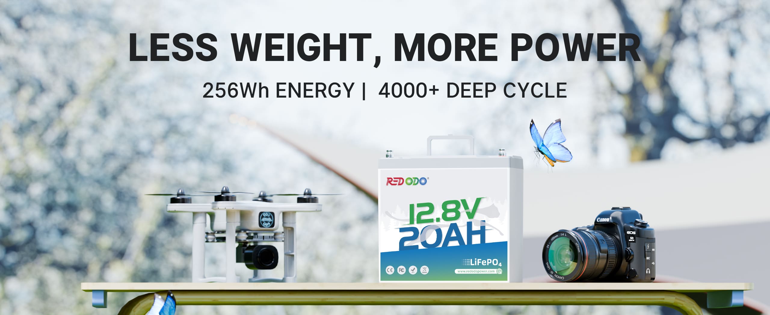 Redodo 12V 20Ah lithium battery for fish finder