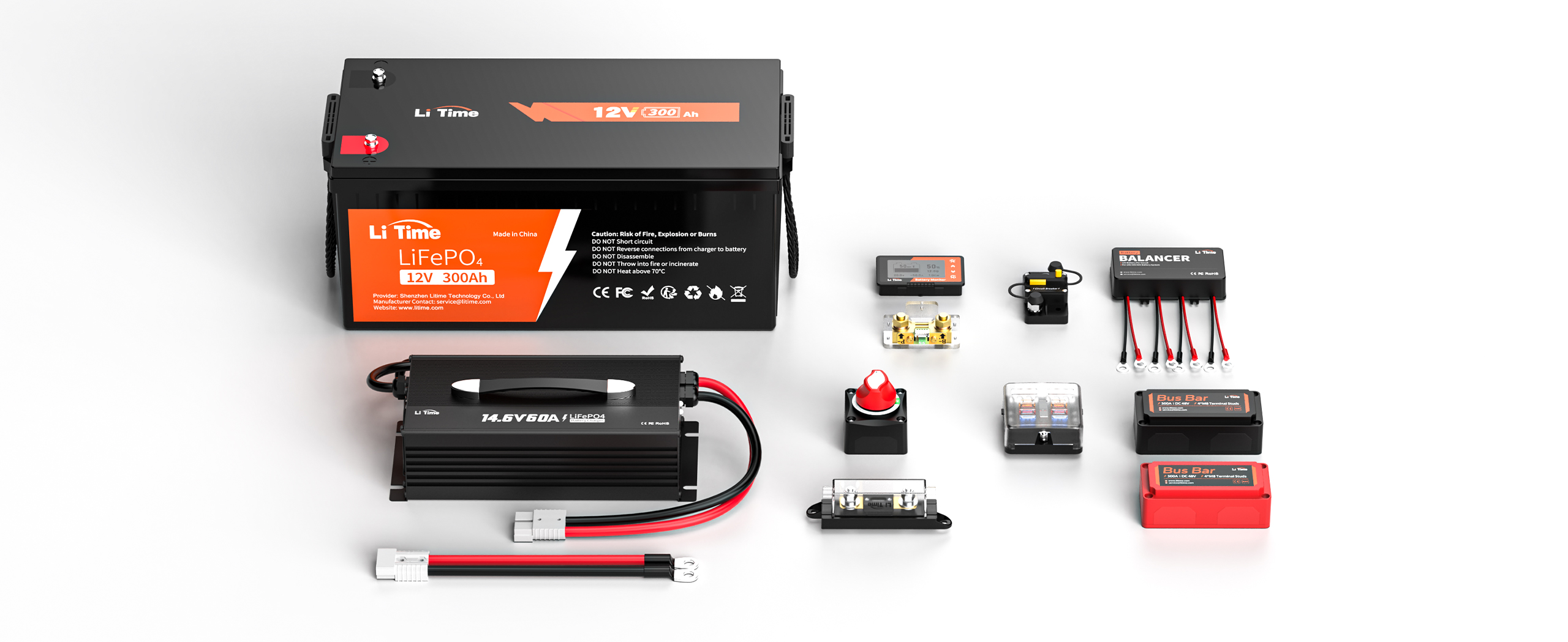 litime one stop power station with litime 12v 300ah lithium battery