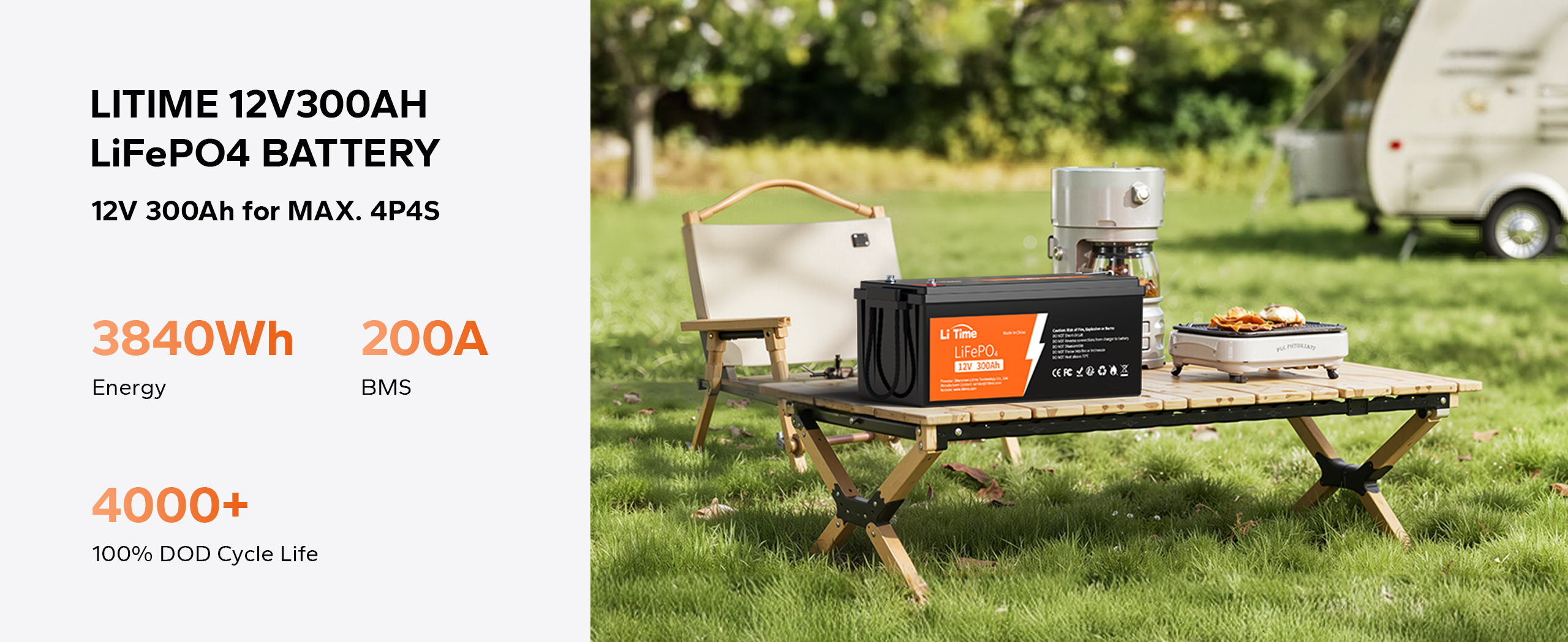 litime 12v 300ah lifepo4 battery with powerful energy