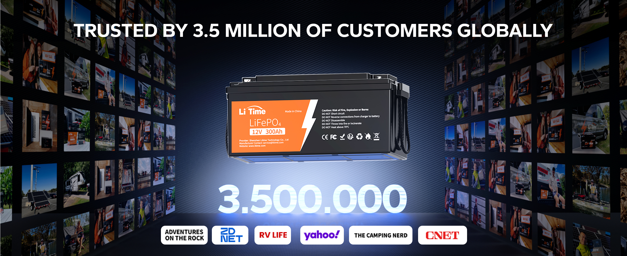 litime 12v 300ah lifepo4 battery trusted by customers