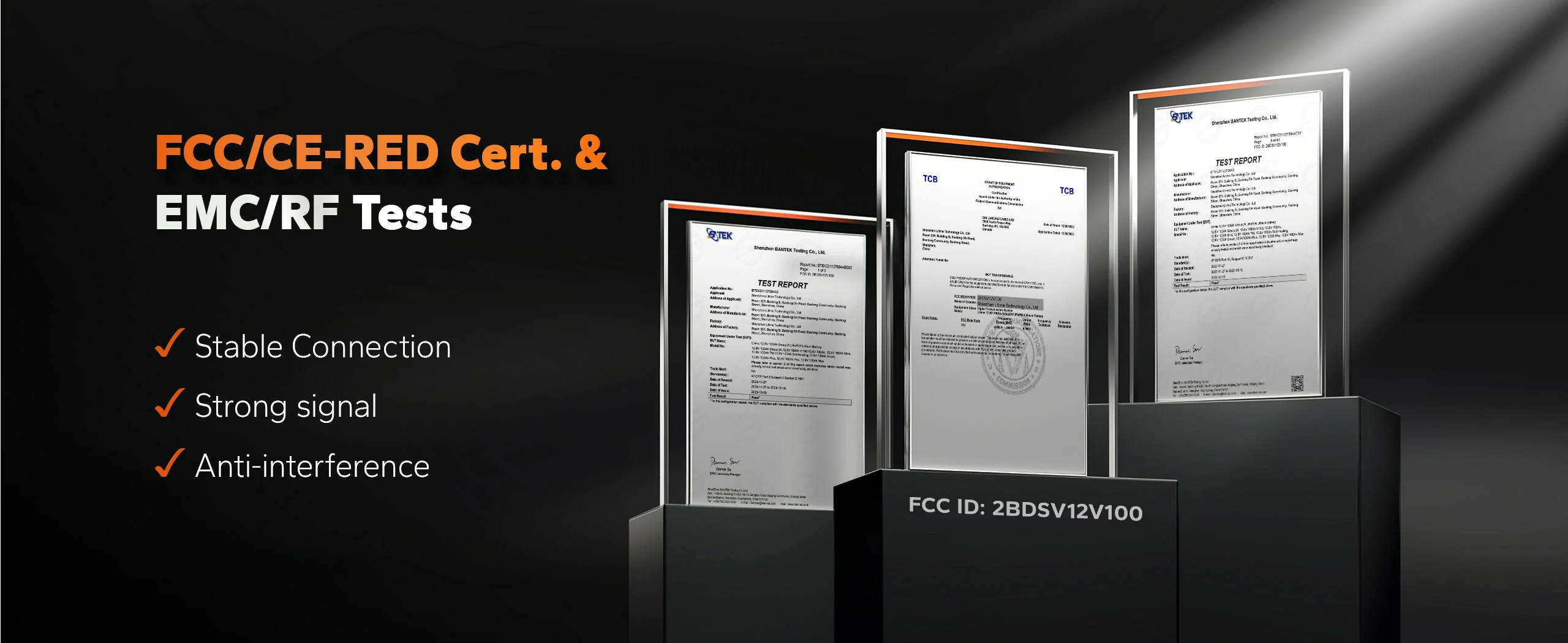 fcc ce certificate informaiton of litime group 24 lithium bluetooth battery