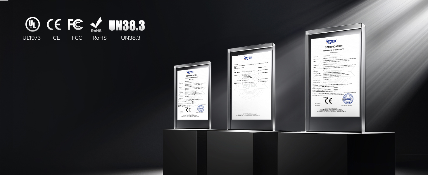 certifications of litime 460ah lithium battery