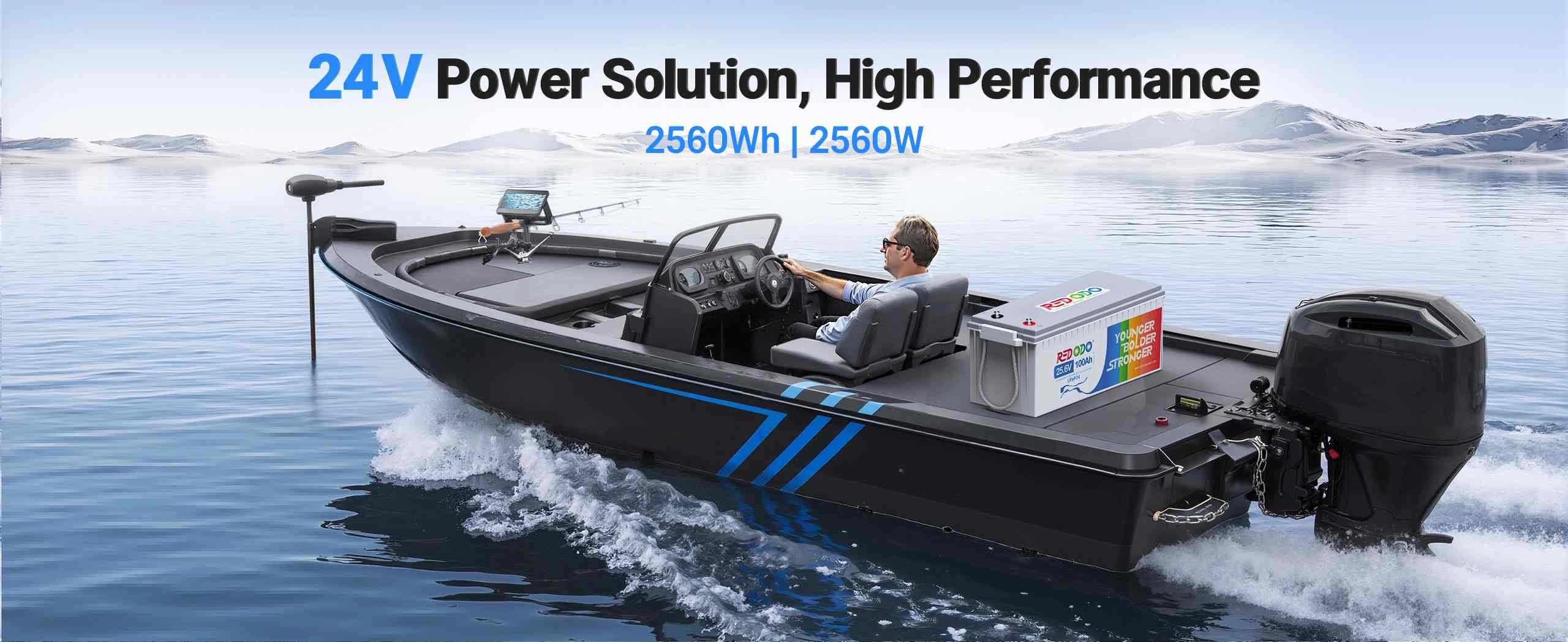 Redodo 24V 100Ah Lithium Battery