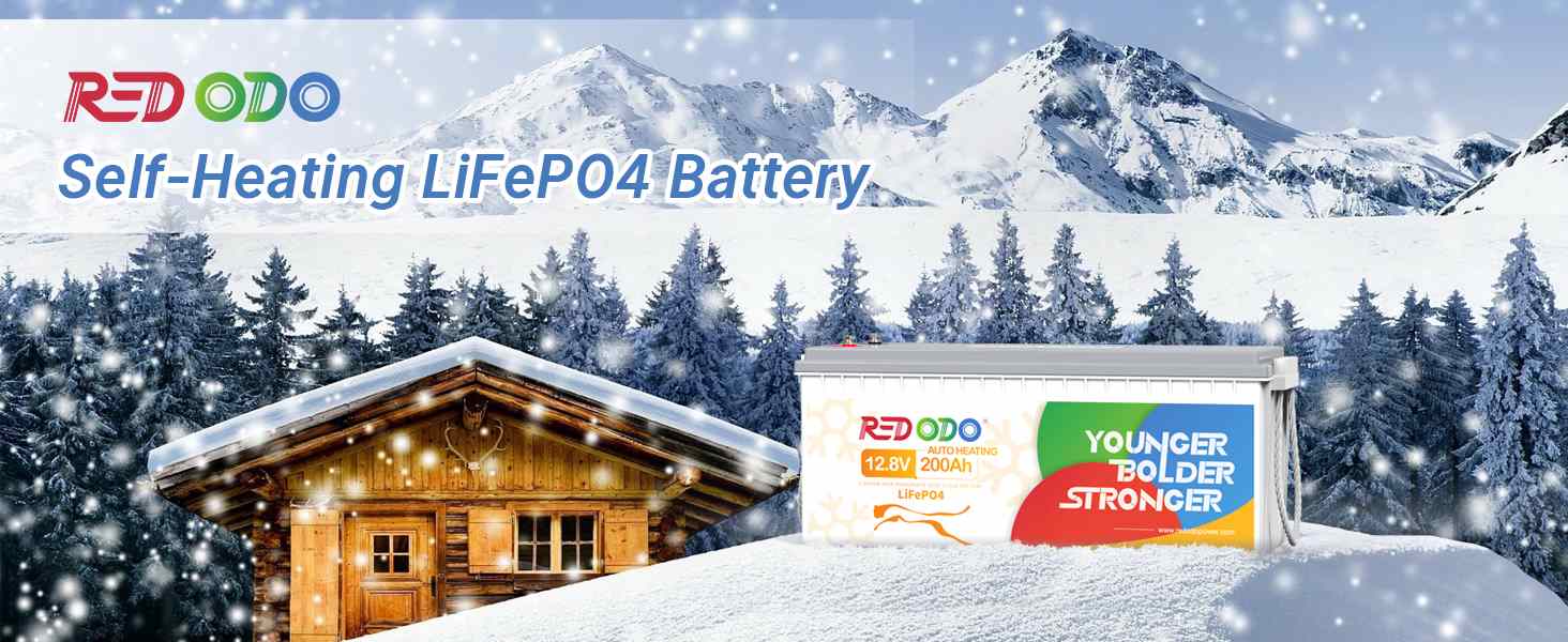 12V 200Ah Self Heating LiFePO4 Battery