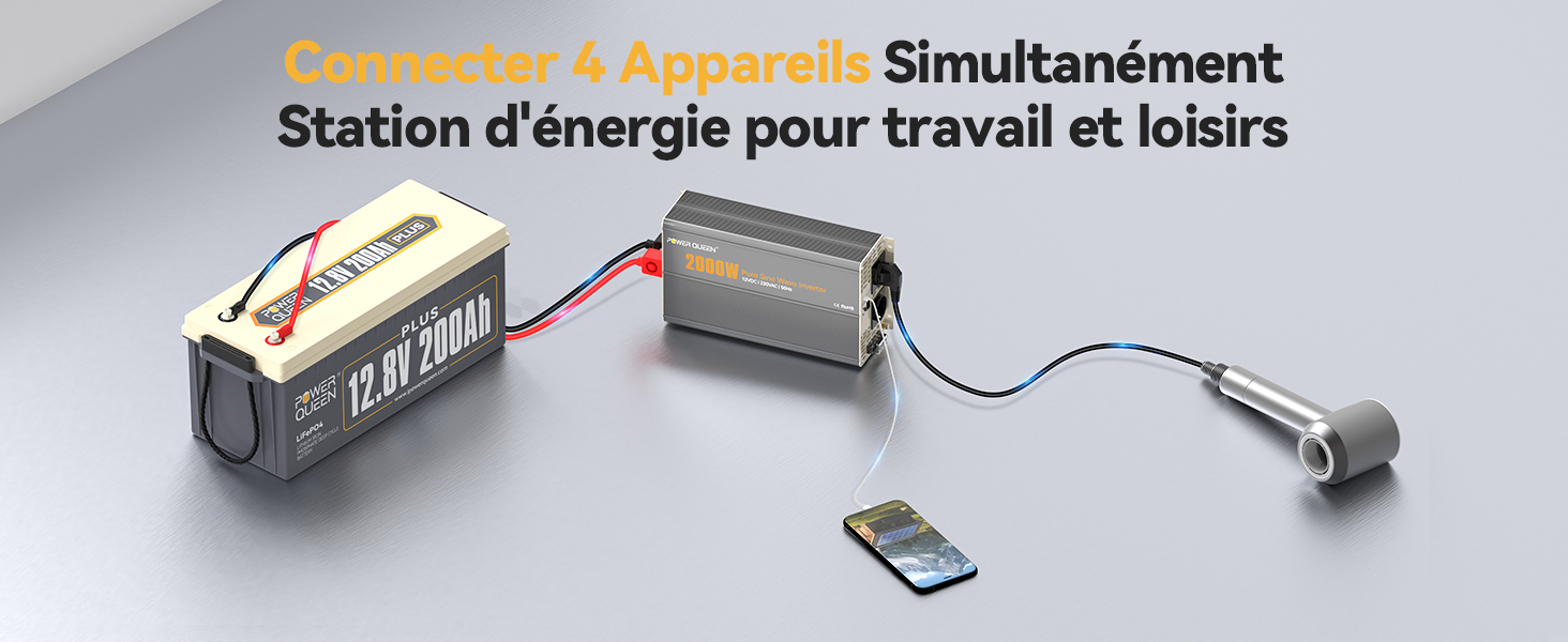 Convertisseur  avec Onde Sinusoidale Pure 2000W