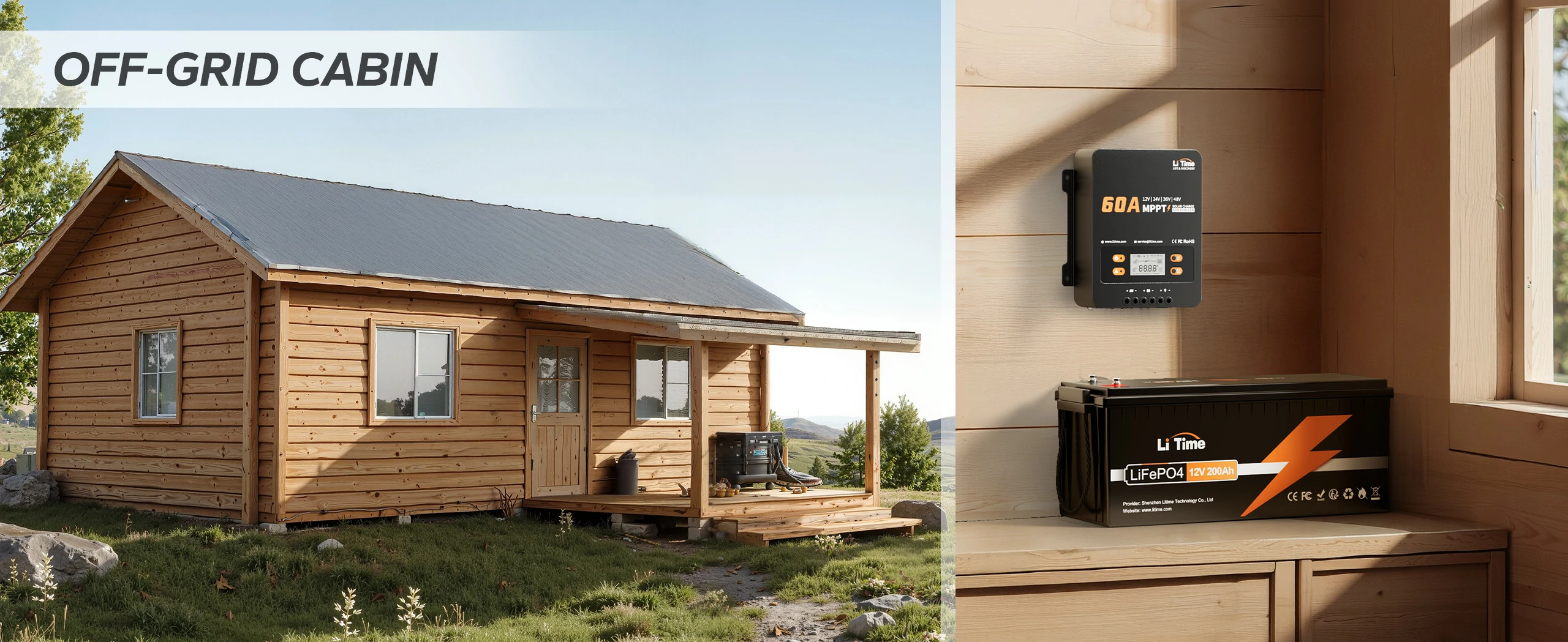 litime 60a mppt controller for off-grid cabins