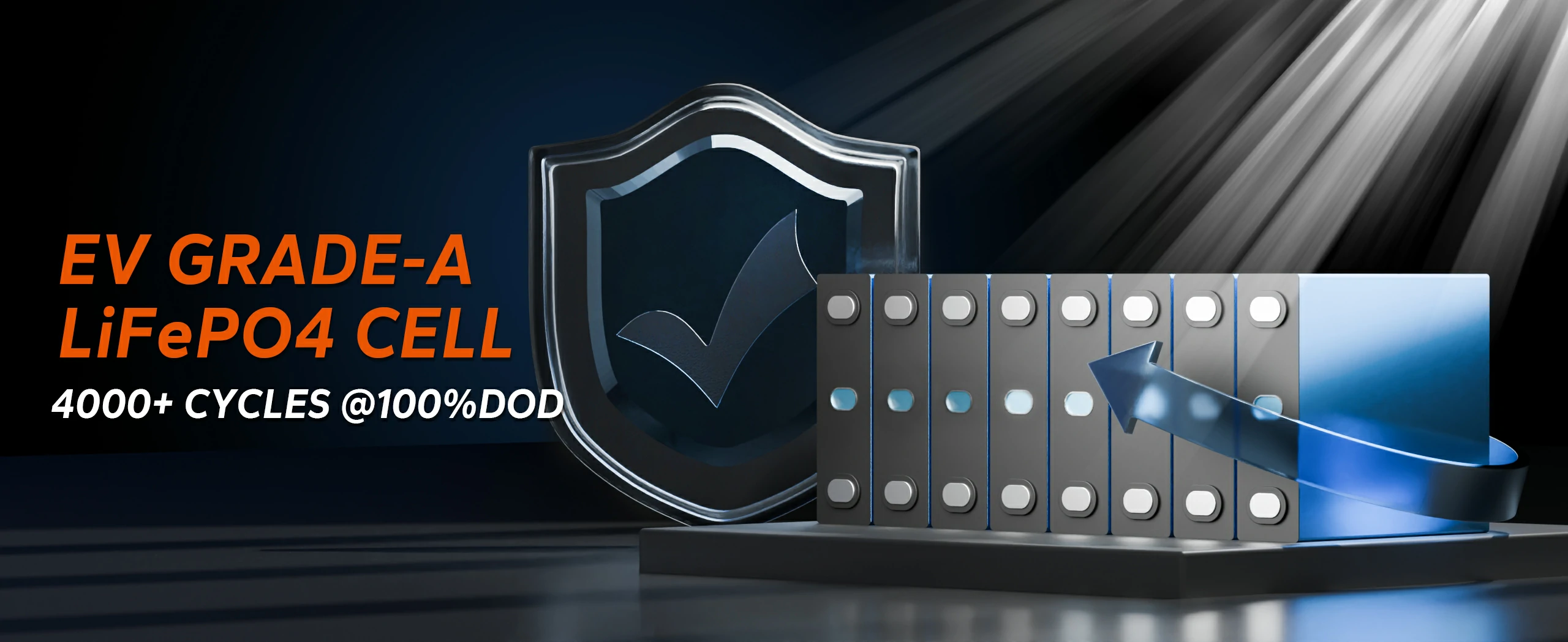 ev grade-A LiFePO4 cells provide 4000+ cycles at 100% DOD for LiTime 12V 200Ah lifepo4 battery
