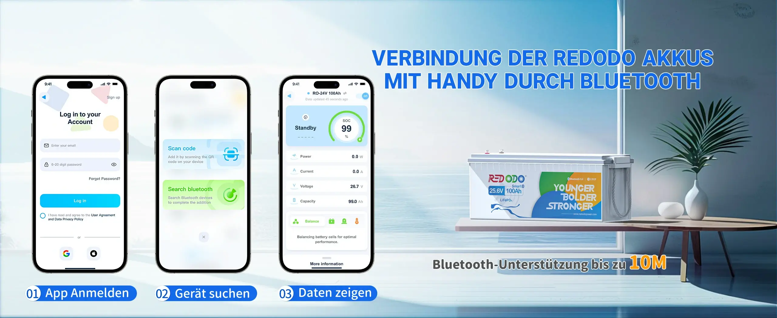 Redodo-LiFePO4-24V-100Ah-Solarbatterie-mit-Bluetooth-APP-Kontrolle