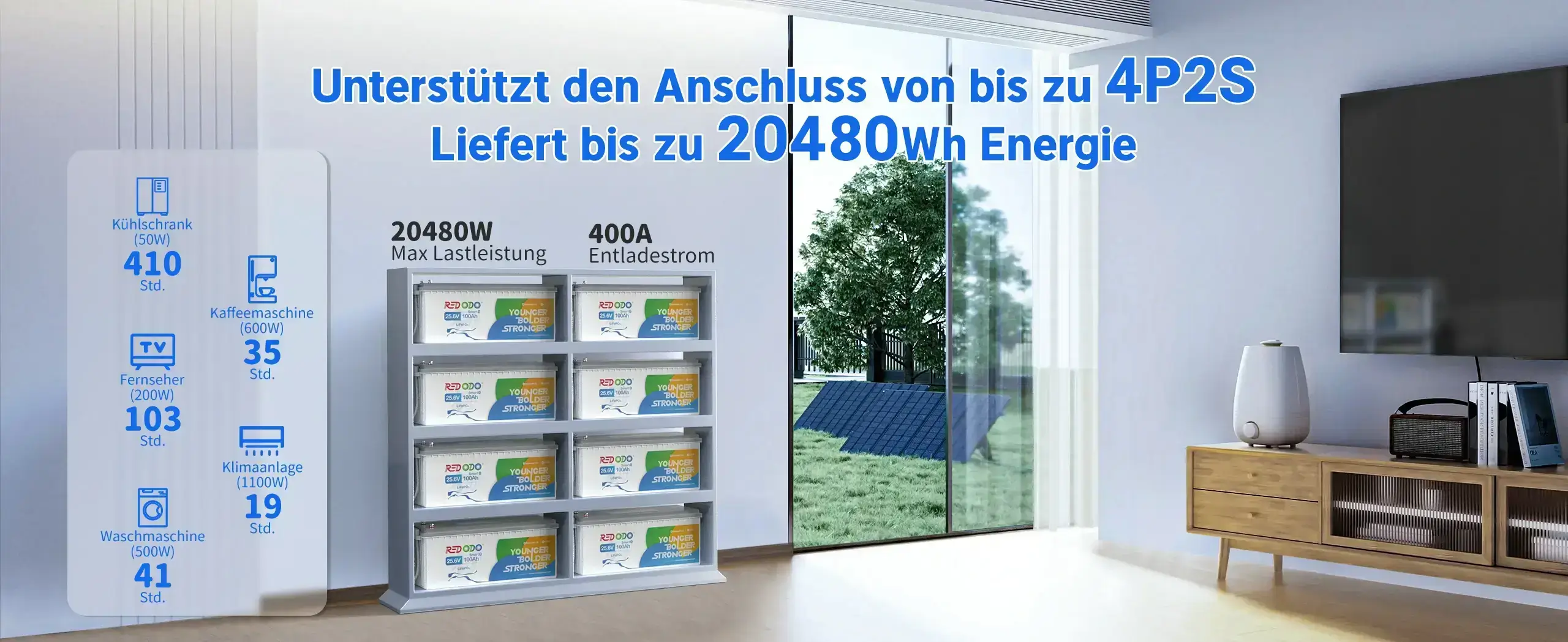 Redodo-LiFePO4-24V-100Ah-Solarbatterie-mit-Bluetooth-4P2S