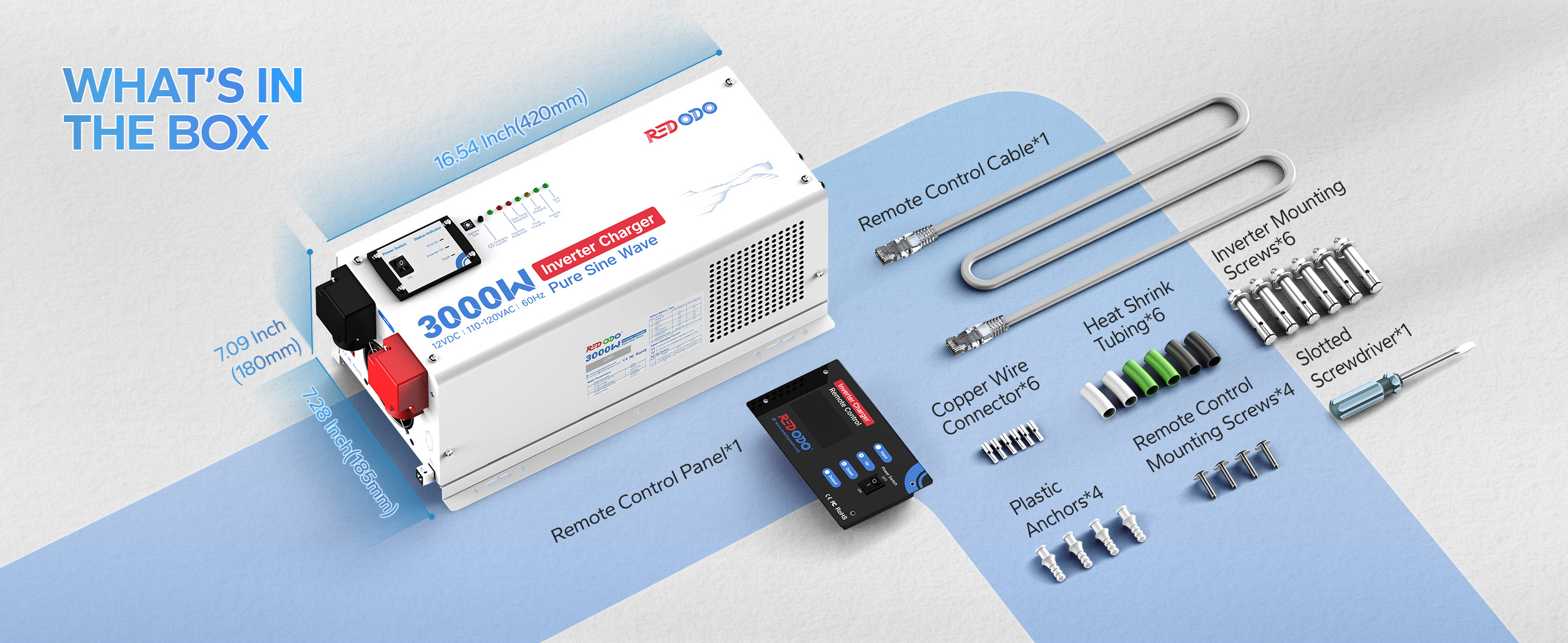 3000w Pure Sine Wave Inverter Charger