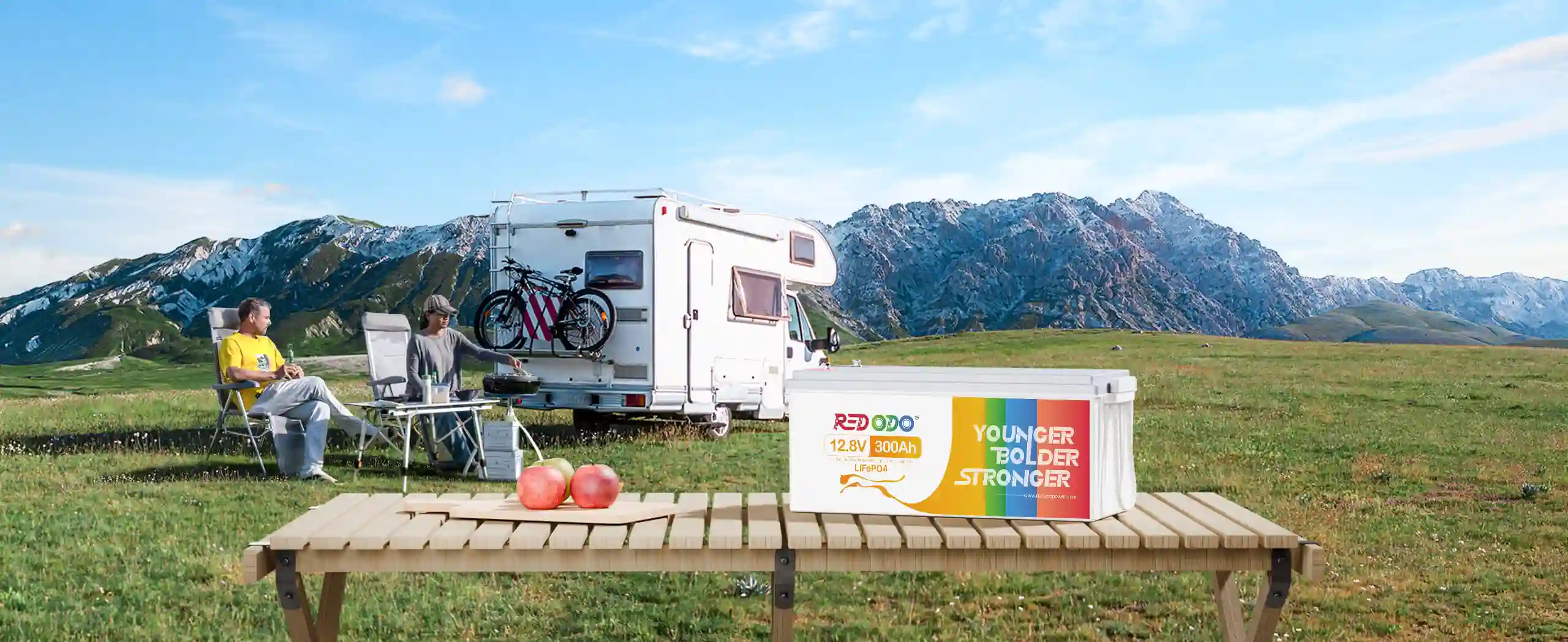 Redodo 12V 300Ah LiFePO4 Batterie für Wohnmobil