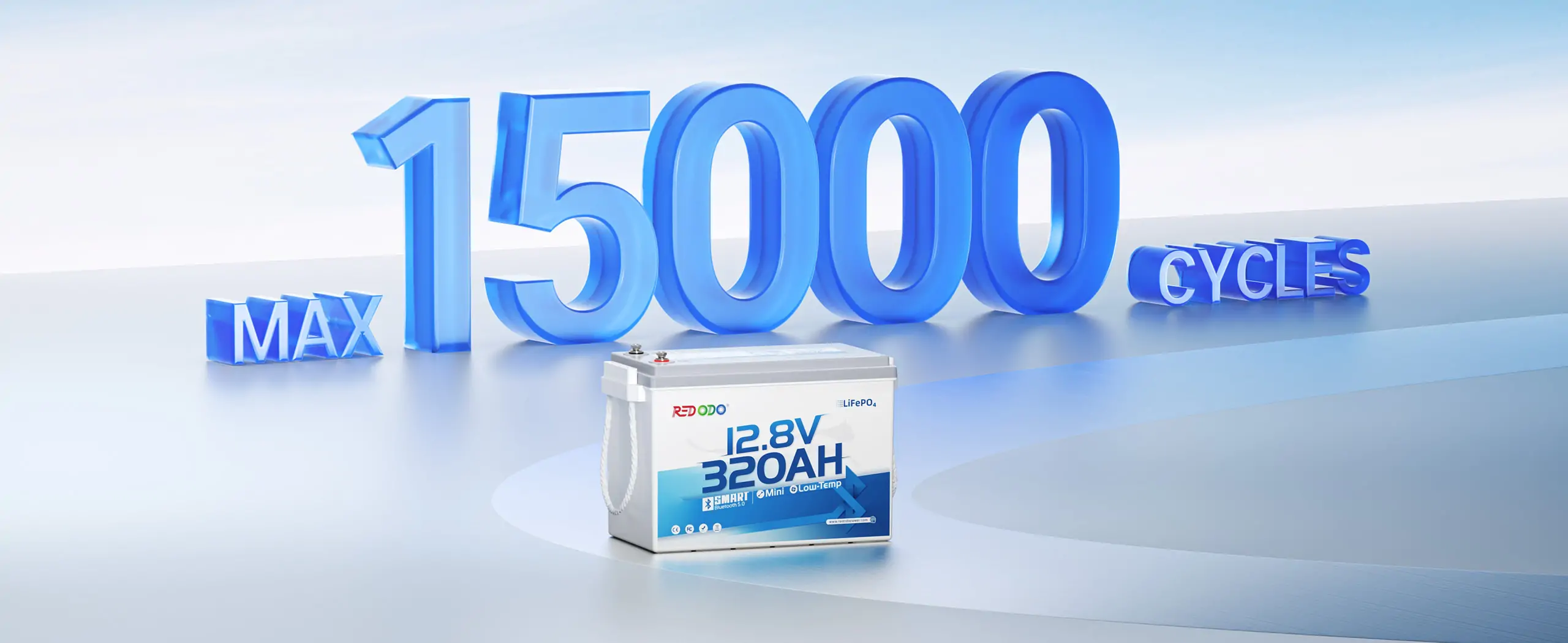 Redodo 12V 320ah mini bluetooth battery for long rv trips