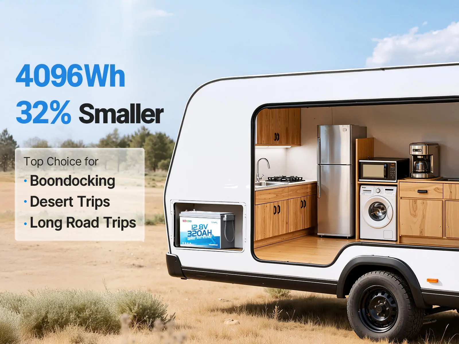 Redodo 12V 320Ah Mini for Starlink power supply