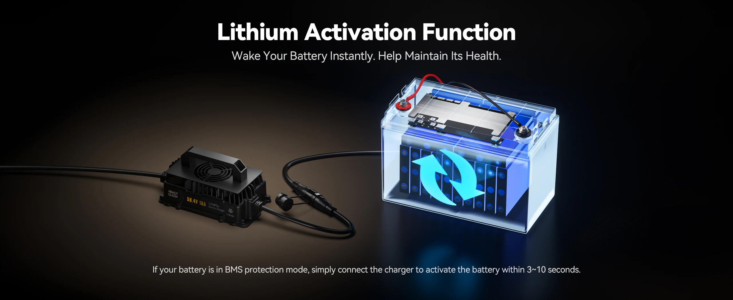 power_queen_48v_18a_lifepo4_lithium_battery_charger_lithium_activation_function