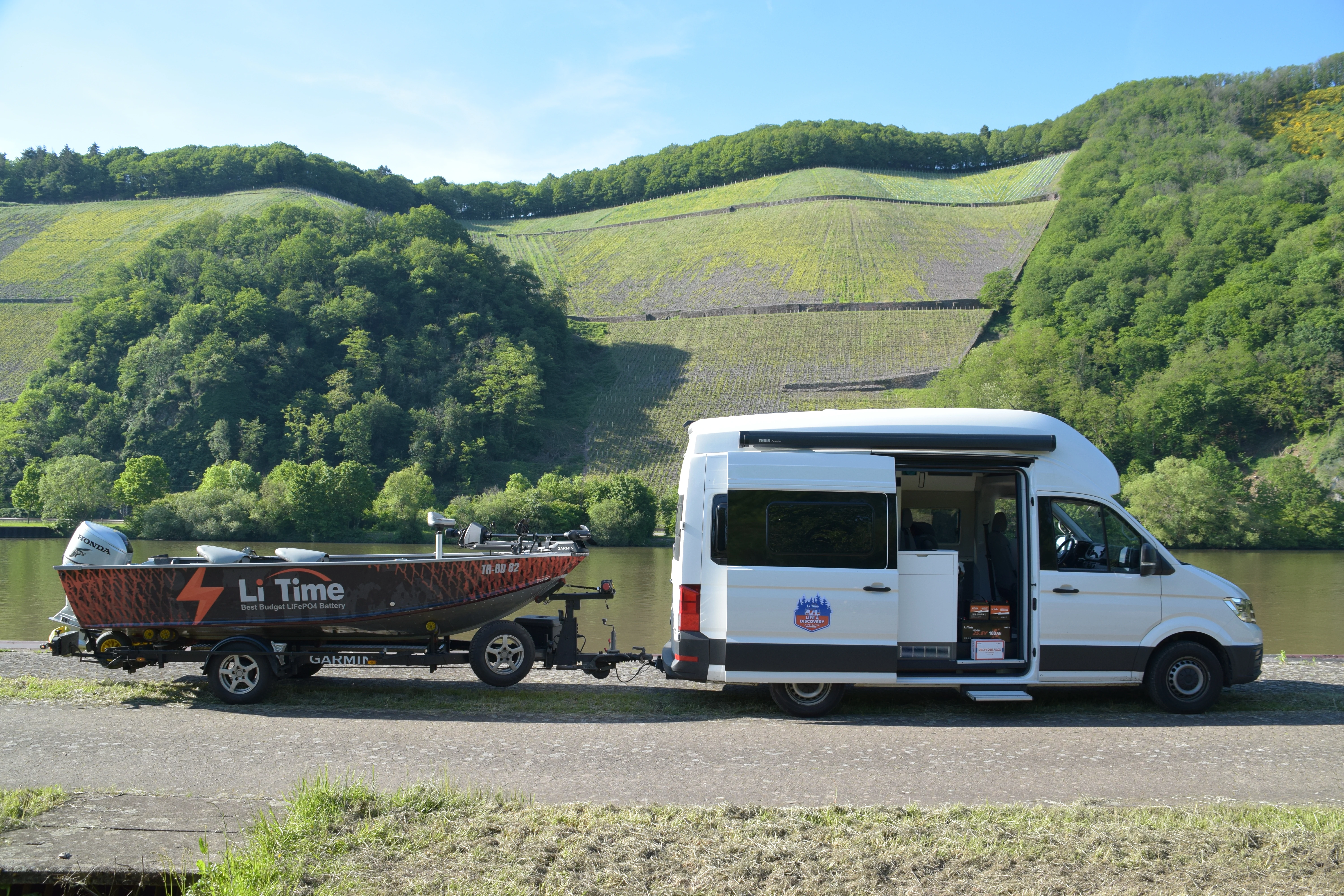 LiTime 24V 100Ah RV Marine Lithium Battery Travel