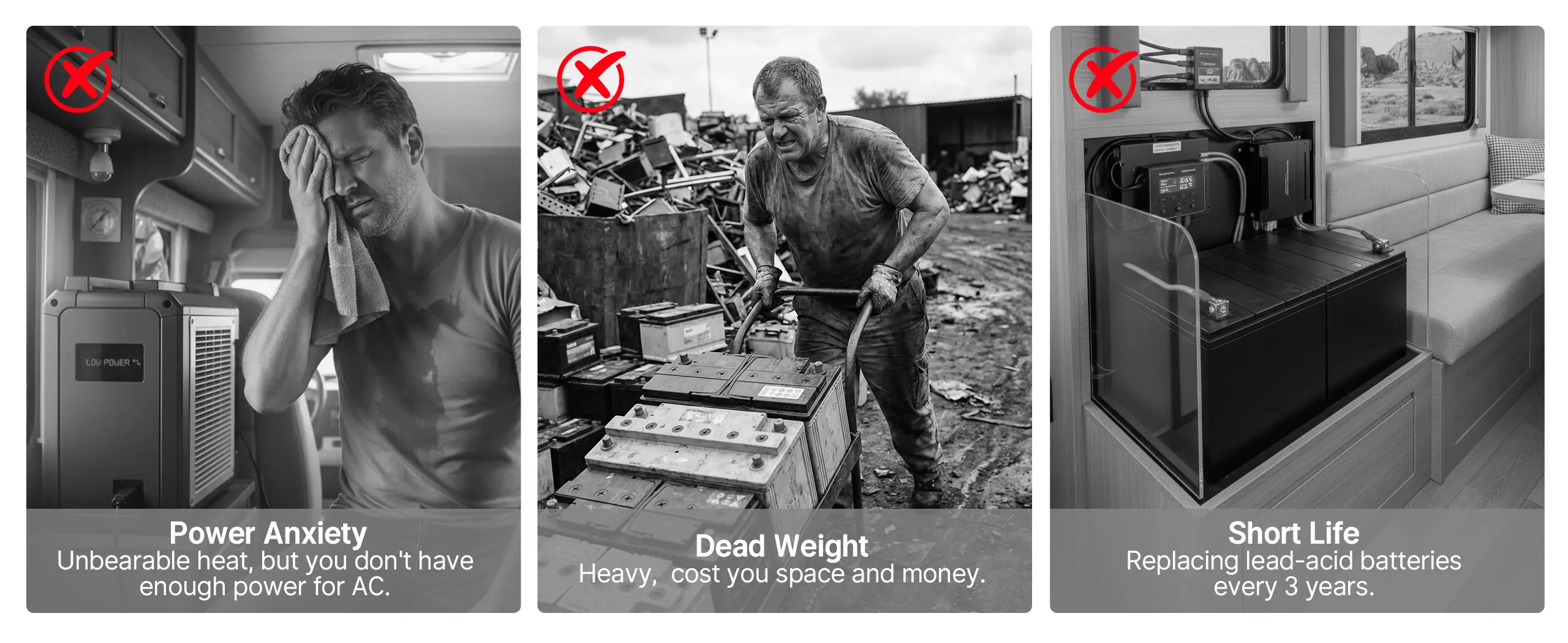 Disadvantages of lead-acid batteries