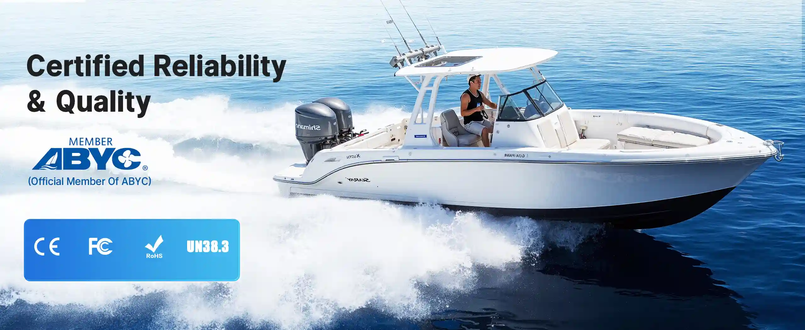 Redodo Group 31 Deep Cycle Bluetooth battery has Certified Reliability & Quality