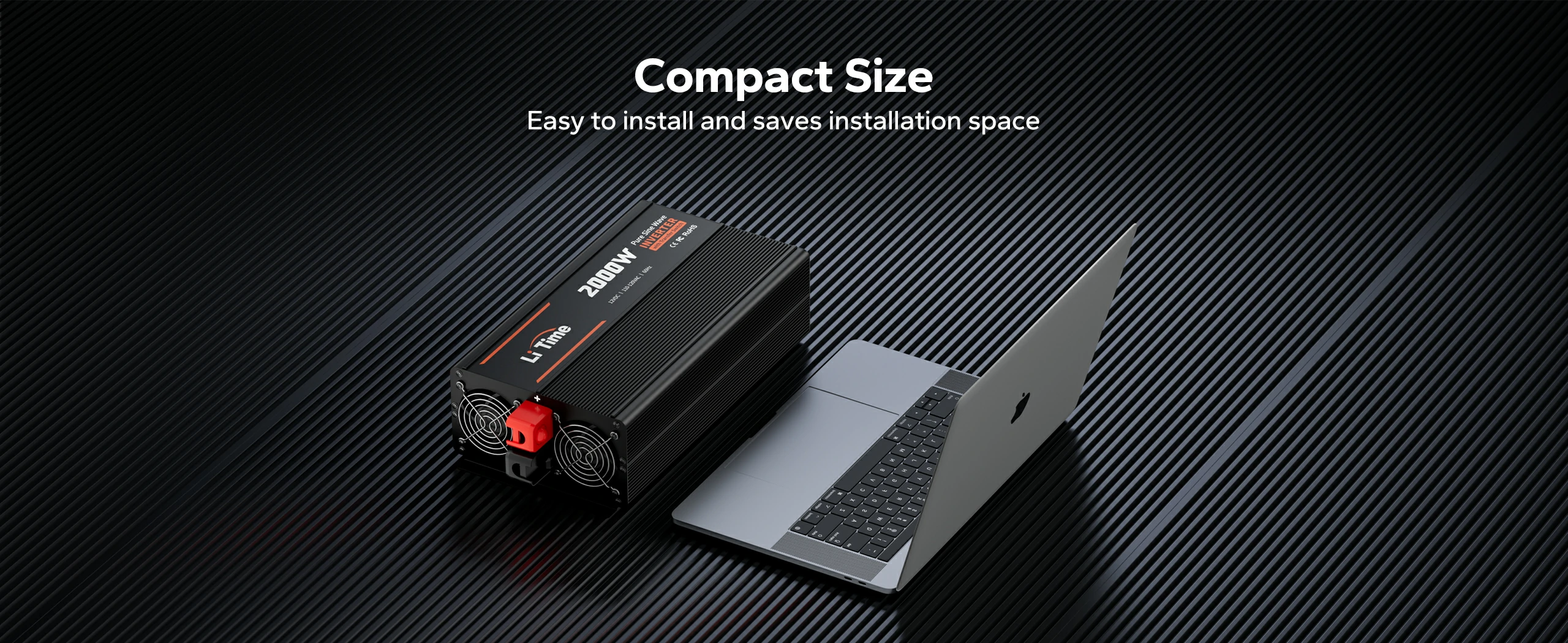 litime 12v 2000 watt power inverter saves installaton space
