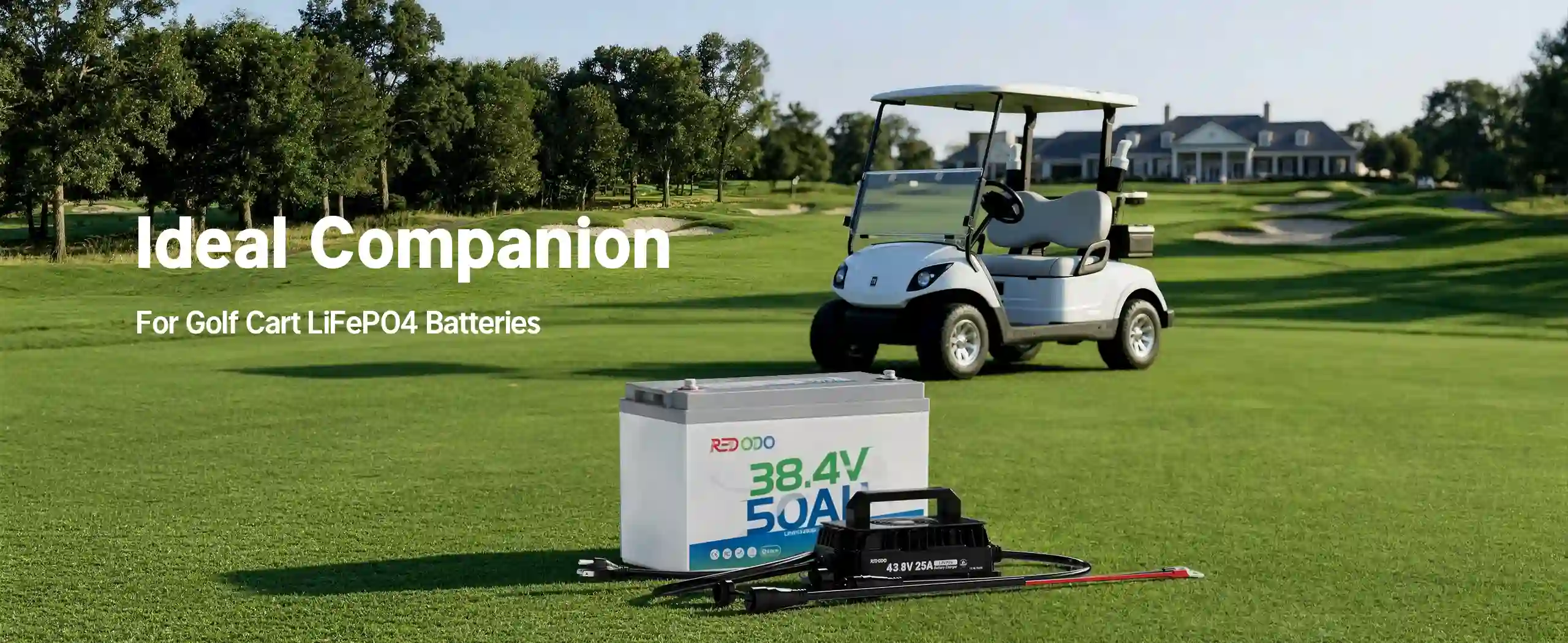  Redodo 43.8V 25A charger for 36V Golf cart LiFePO4 battery
