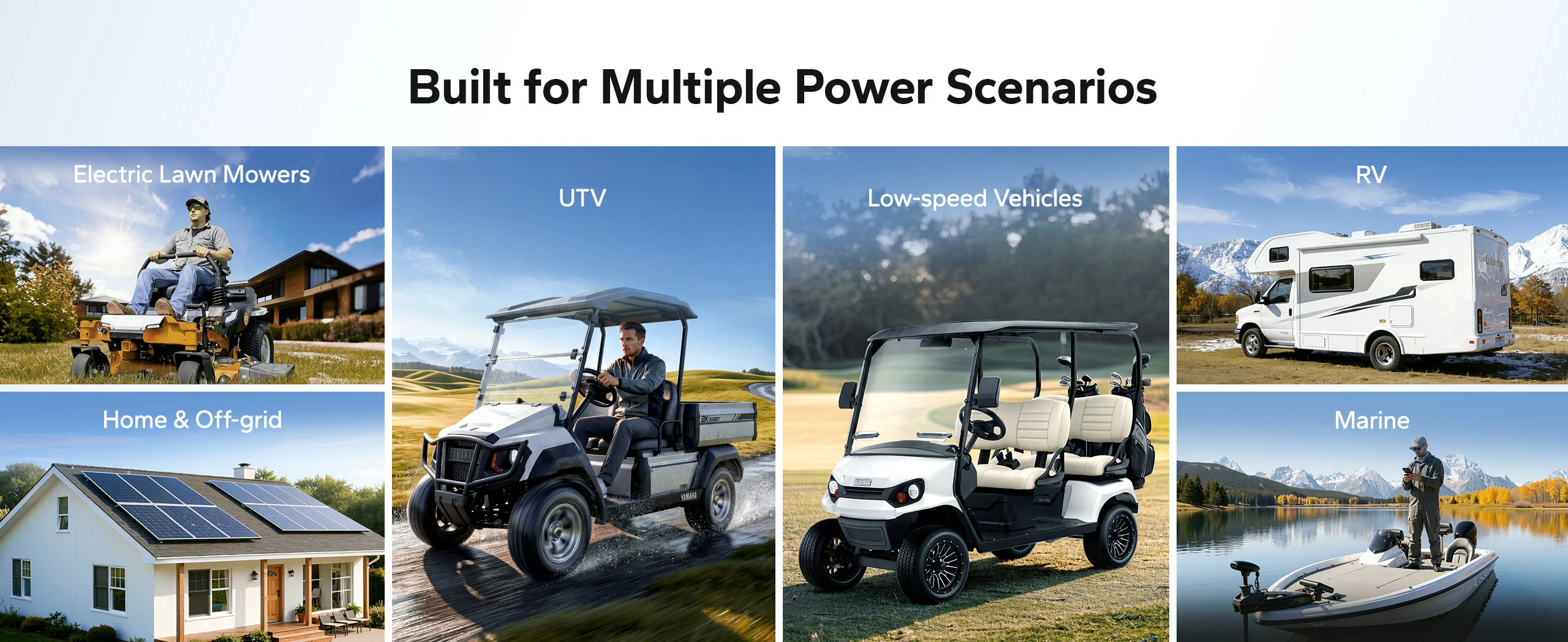 litime 48v 150ah lithium utv battery built for multiple power scenarios
