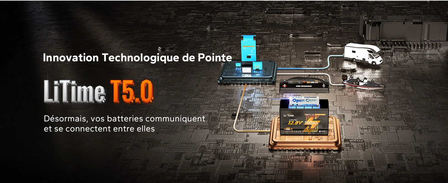 Litime Batterie Lifepo4 12V 100A Smart Comflex Révolution